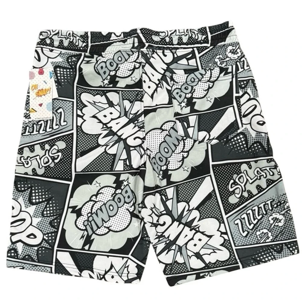 Oh Snap!‎ by Drill Men's Comic Print Shorts Size Large NWT